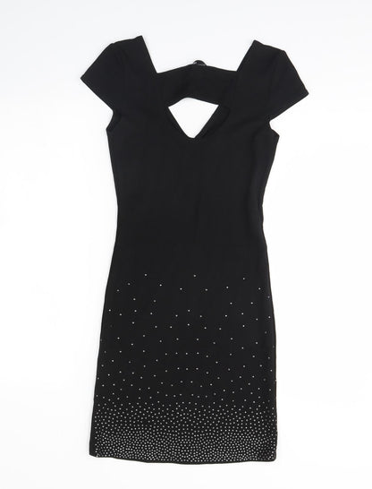 H&M Womens Black   Bodycon  Size 10