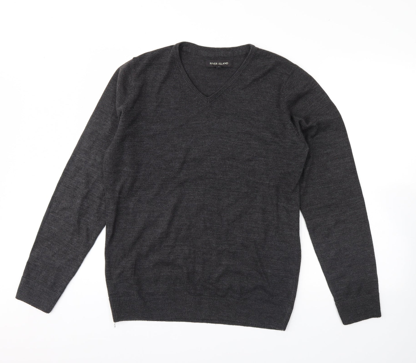 Womens UK Size M River Island Grey Pullover Jumper