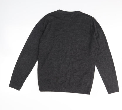 Womens UK Size M River Island Grey Pullover Jumper