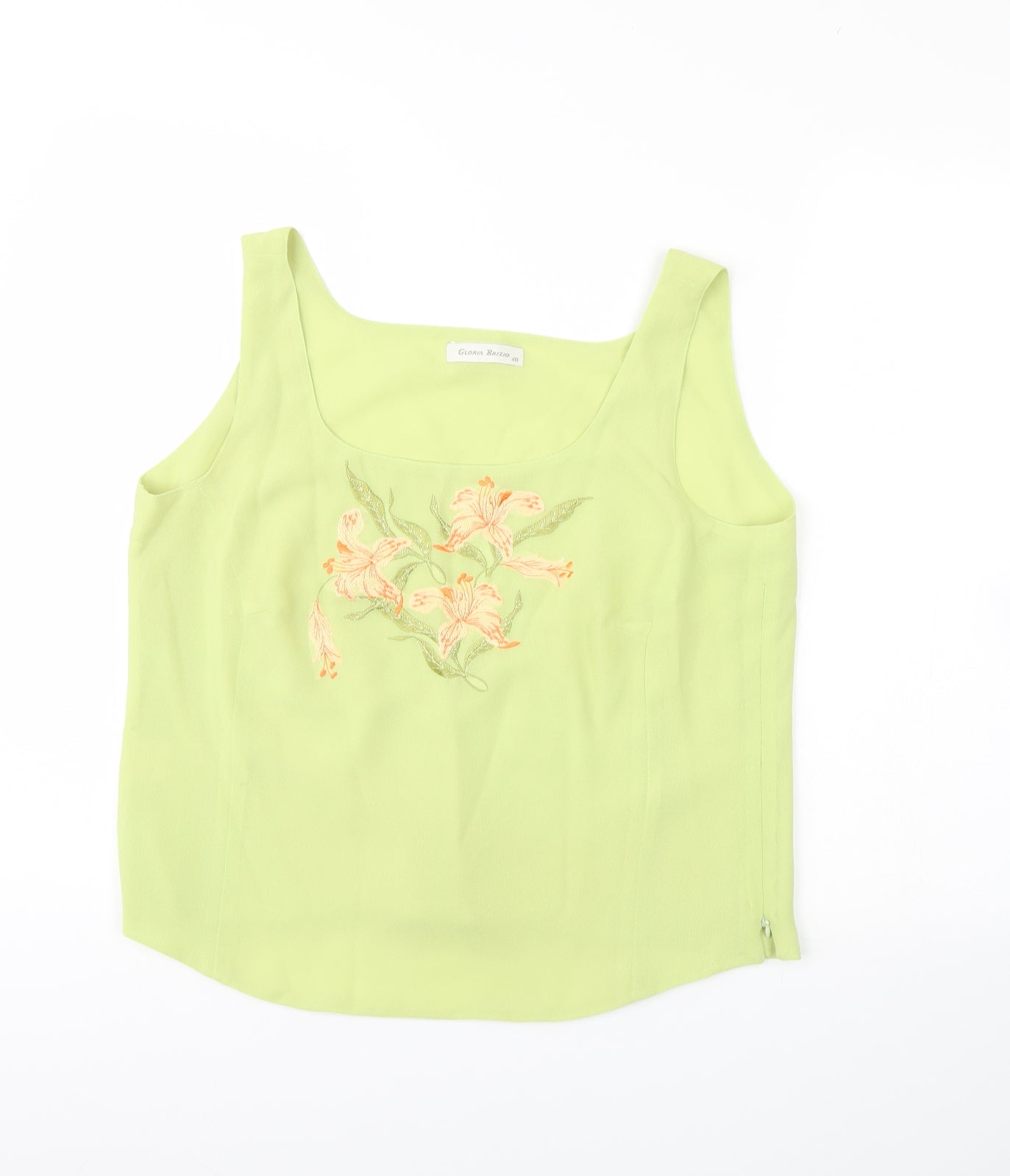 gloria brizio Womens Green   Basic Tank Size 20