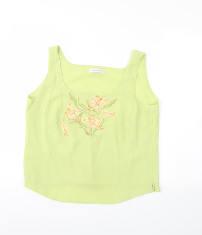 gloria brizio Womens Green   Basic Tank Size 20