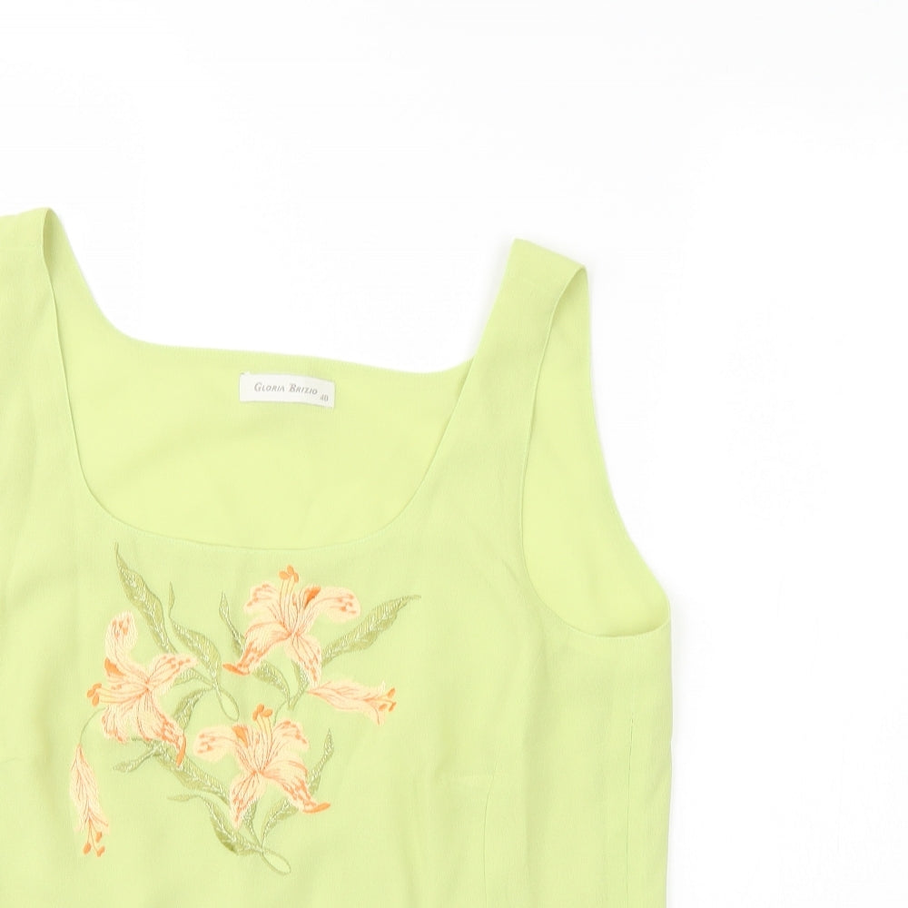 gloria brizio Womens Green   Basic Tank Size 20