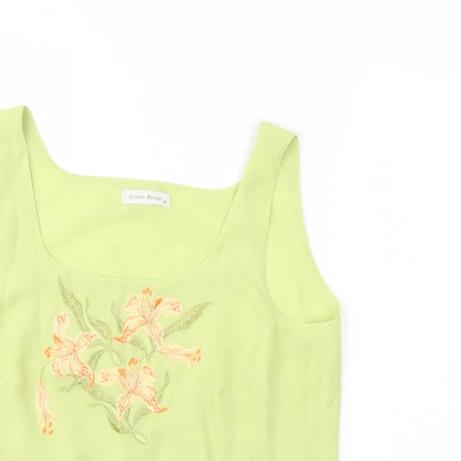 gloria brizio Womens Green   Basic Tank Size 20