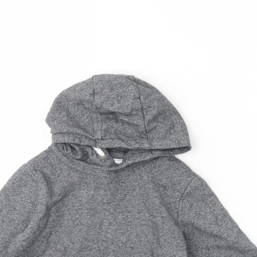 m&s Boys Grey   Pullover Hoodie Size 6 Years