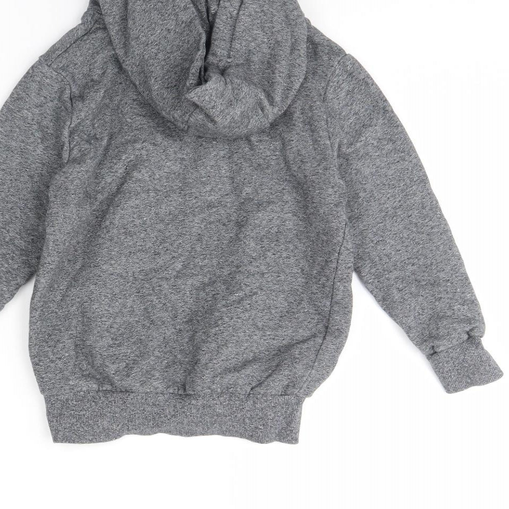 m&s Boys Grey   Pullover Hoodie Size 6 Years