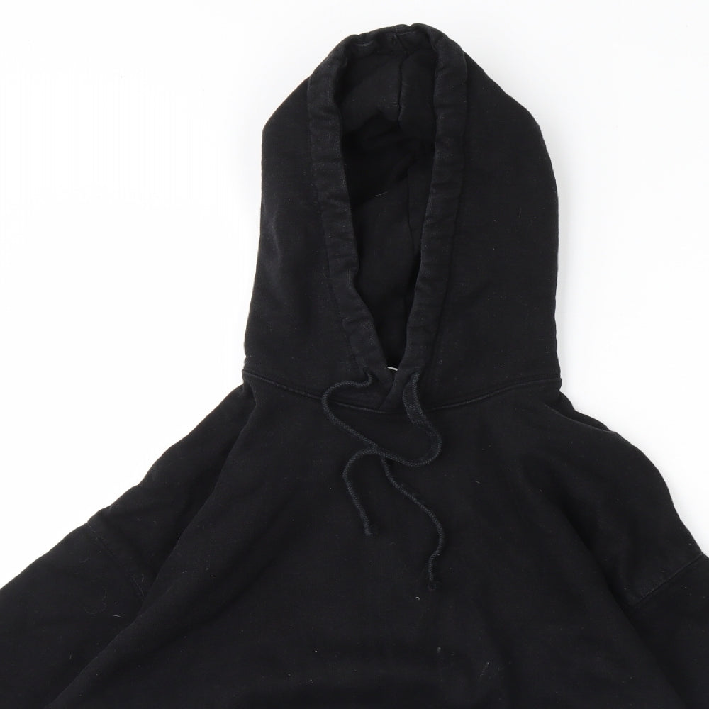 H&M Womens Black   Pullover Hoodie Size S