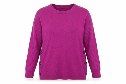 Bonmarché Womens Purple Pullover Jumper Size 16
