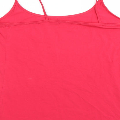 Womens UK Size 16 NEXT Pink Basic Tank