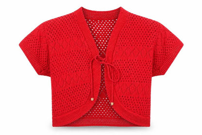 Womens UK Size M CHIC Red Cape Jumper