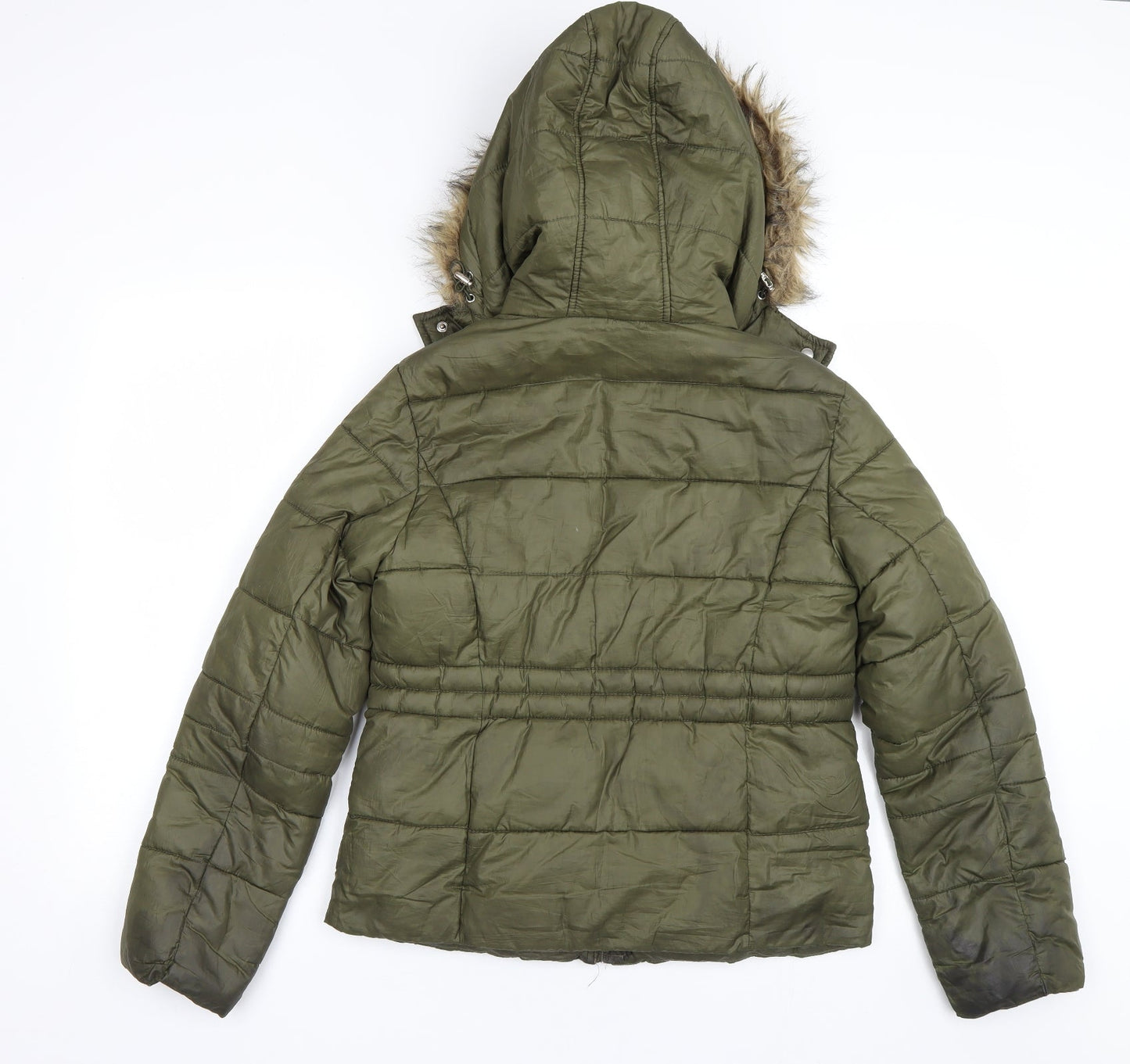 Primark Womens Green   Overcoat Coat Size XS