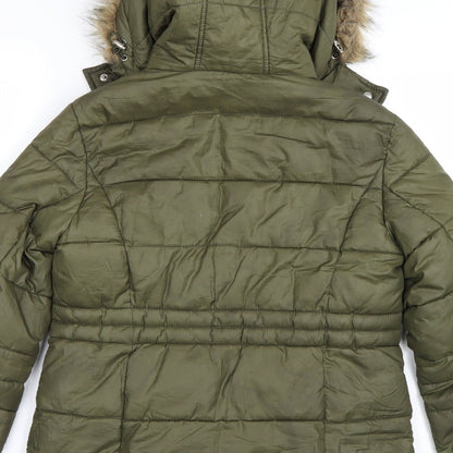 Primark Womens Green   Overcoat Coat Size XS
