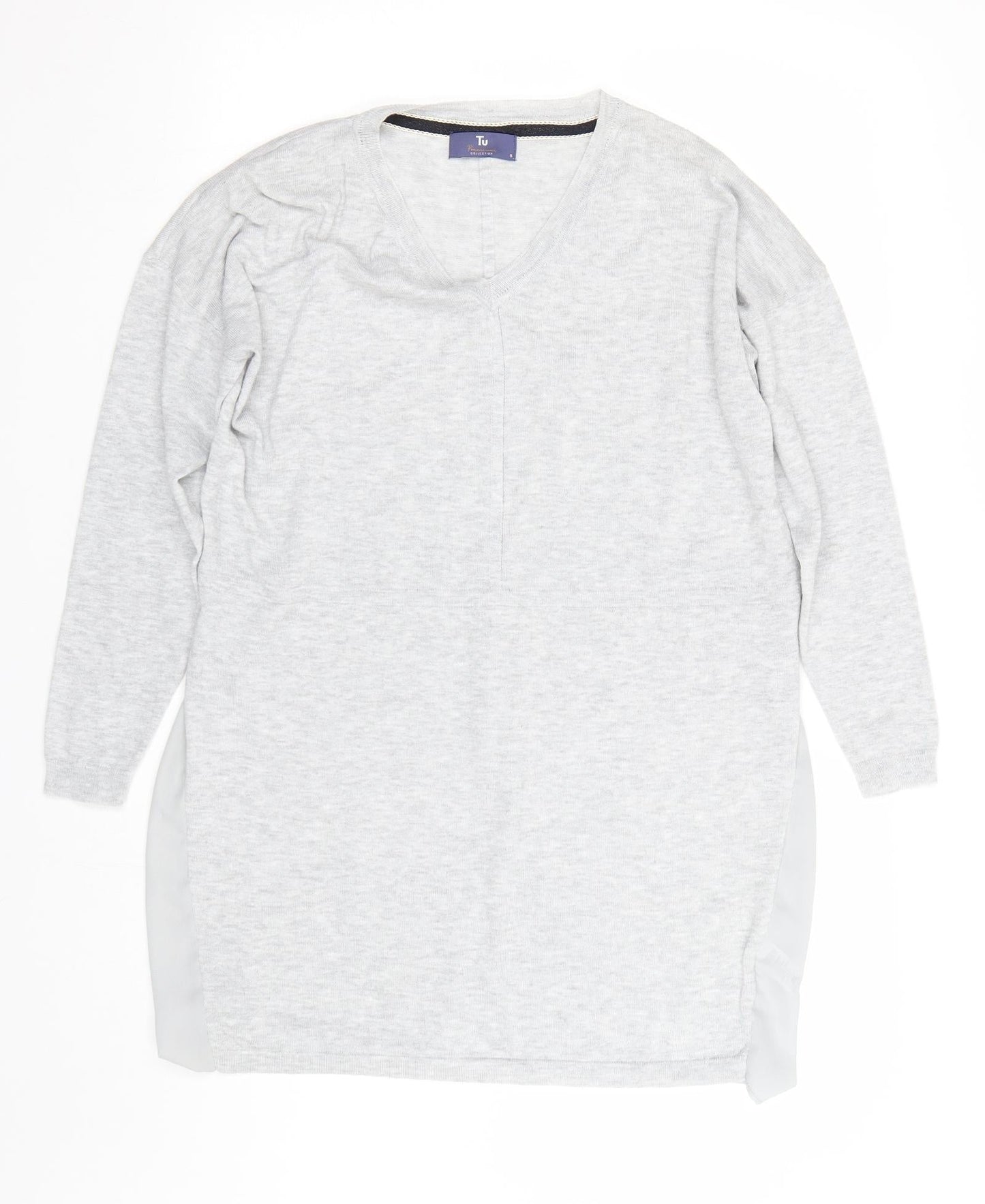 TU Womens Grey   Pullover Jumper Size 8