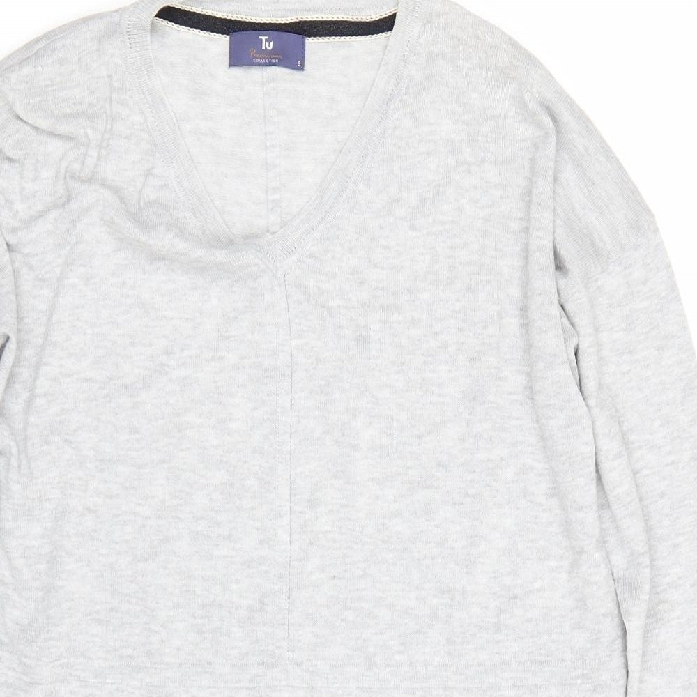 TU Womens Grey   Pullover Jumper Size 8