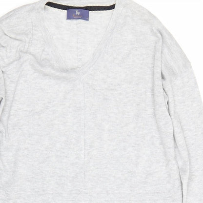 TU Womens Grey   Pullover Jumper Size 8