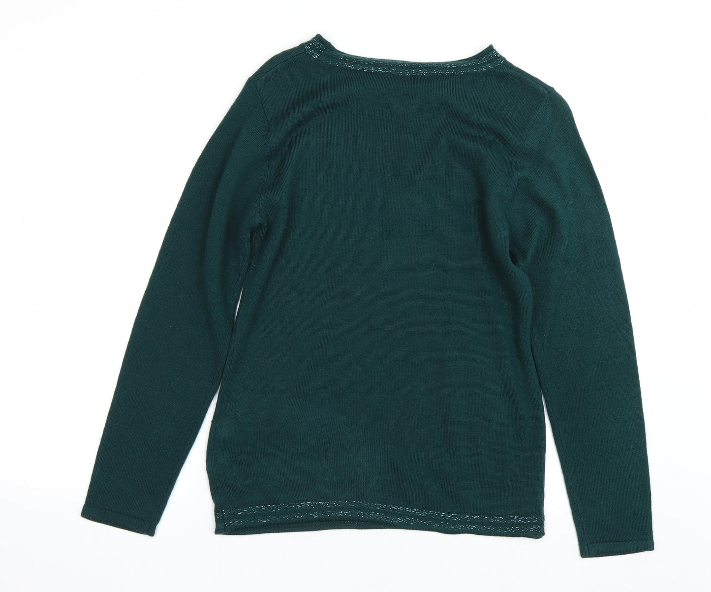 Womens UK Size S Anna Rose Green Pullover Jumper
