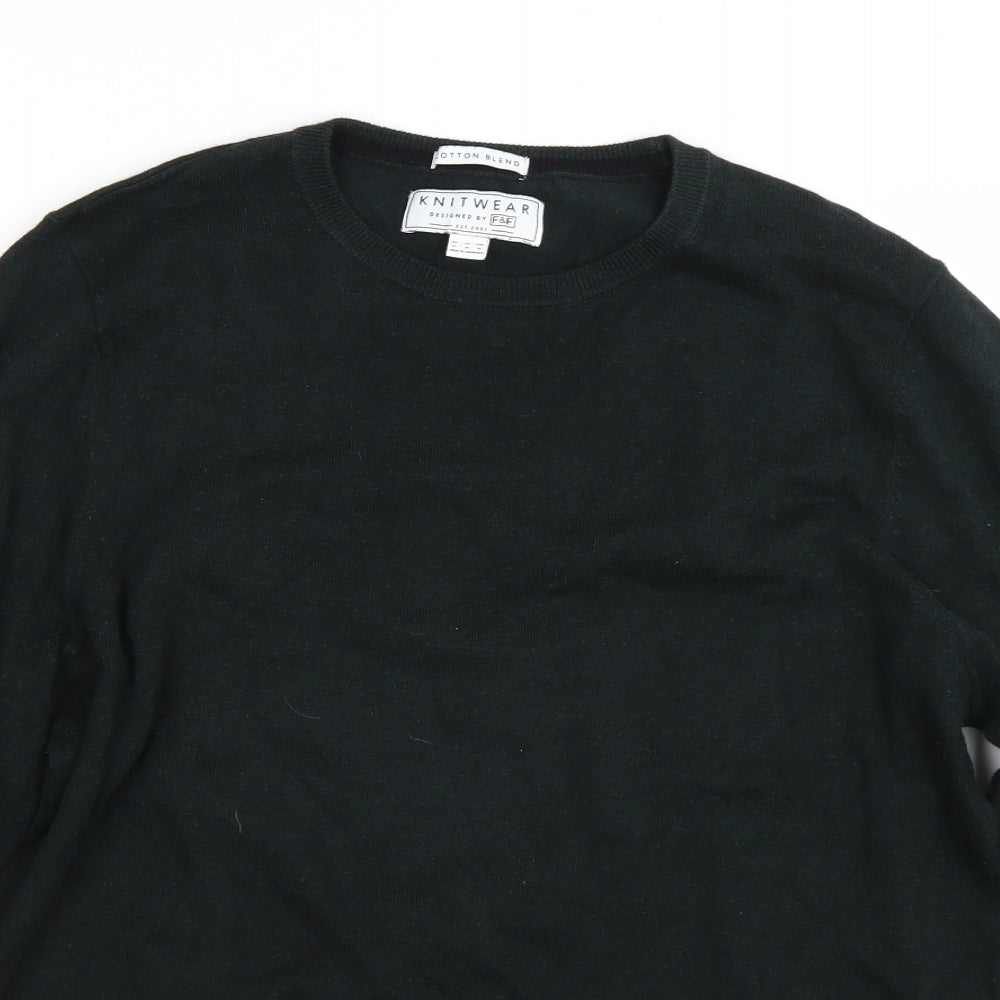 F&F Mens Green   Pullover Jumper Size M