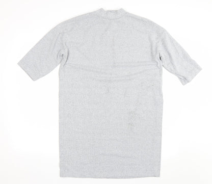 Womens UK Size S New Look Grey Basic T-Shirt