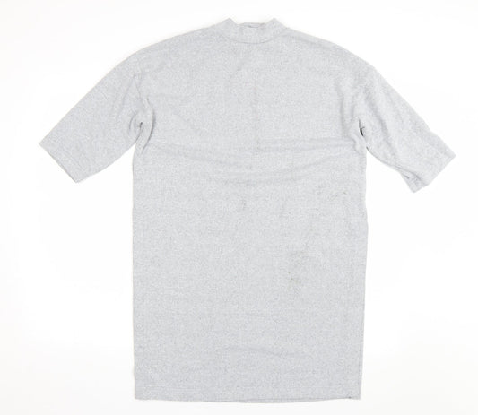 Womens UK Size S New Look Grey Basic T-Shirt