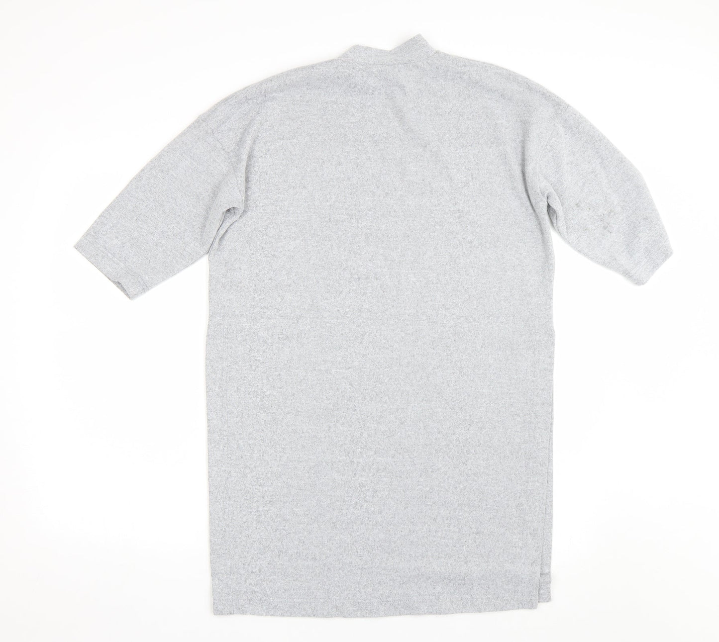 Womens UK Size S New Look Grey Basic T-Shirt