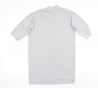 Womens UK Size S New Look Grey Basic T-Shirt