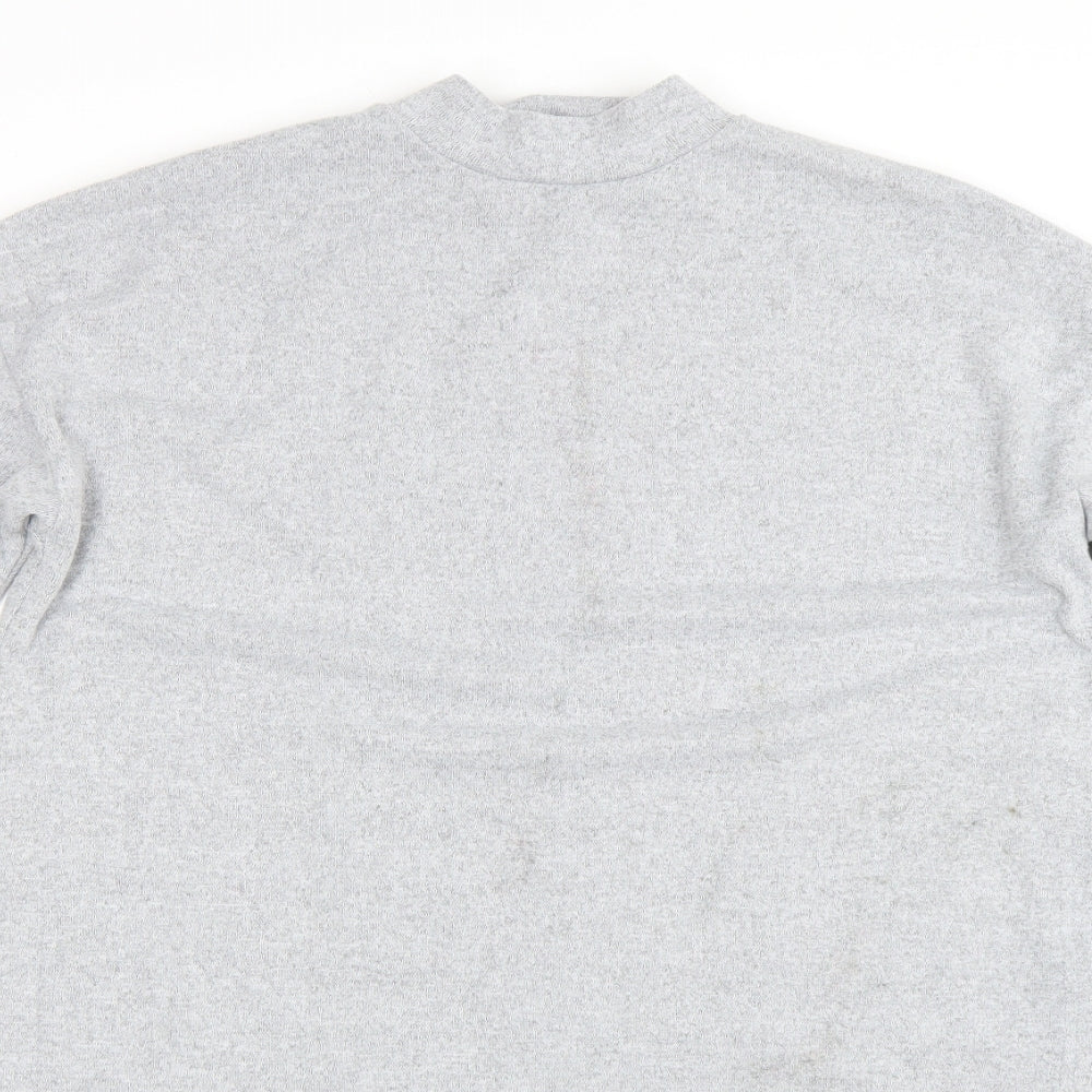 Womens UK Size S New Look Grey Basic T-Shirt