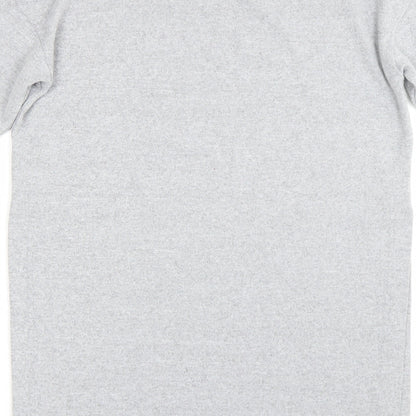 Womens UK Size S New Look Grey Basic T-Shirt