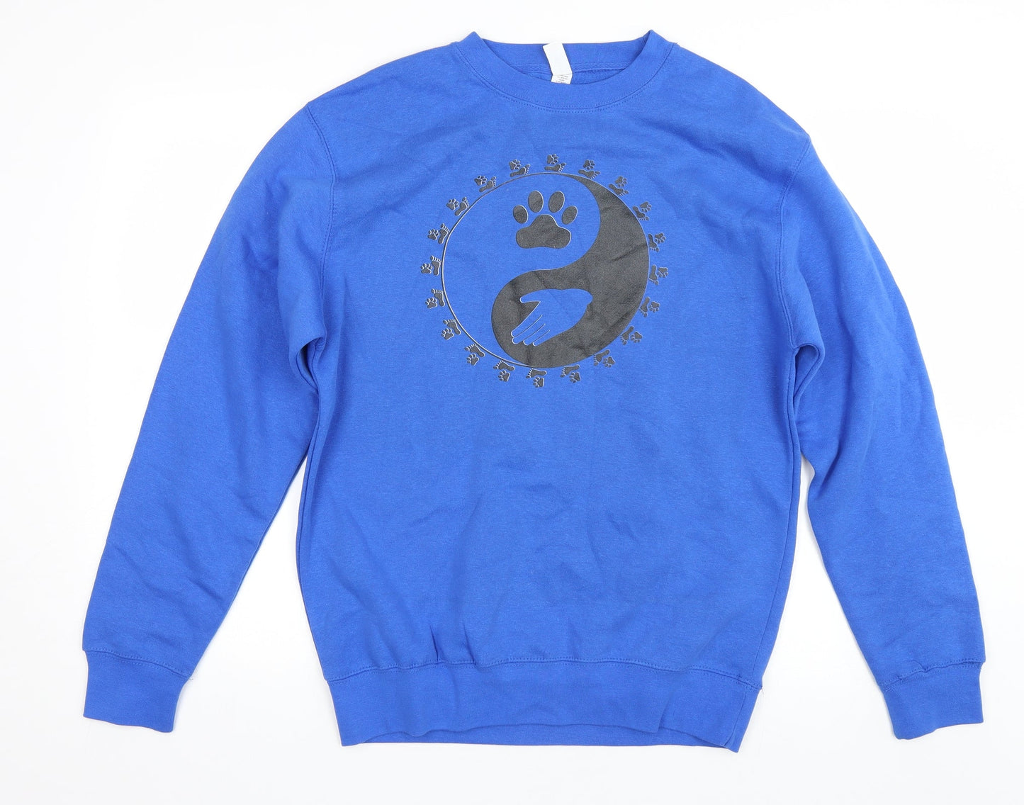 Mens UK Size M Lane Seven Blue Pullover Sweatshirt