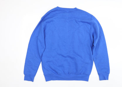 Mens UK Size M Lane Seven Blue Pullover Sweatshirt