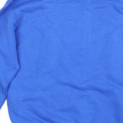 Mens UK Size M Lane Seven Blue Pullover Sweatshirt