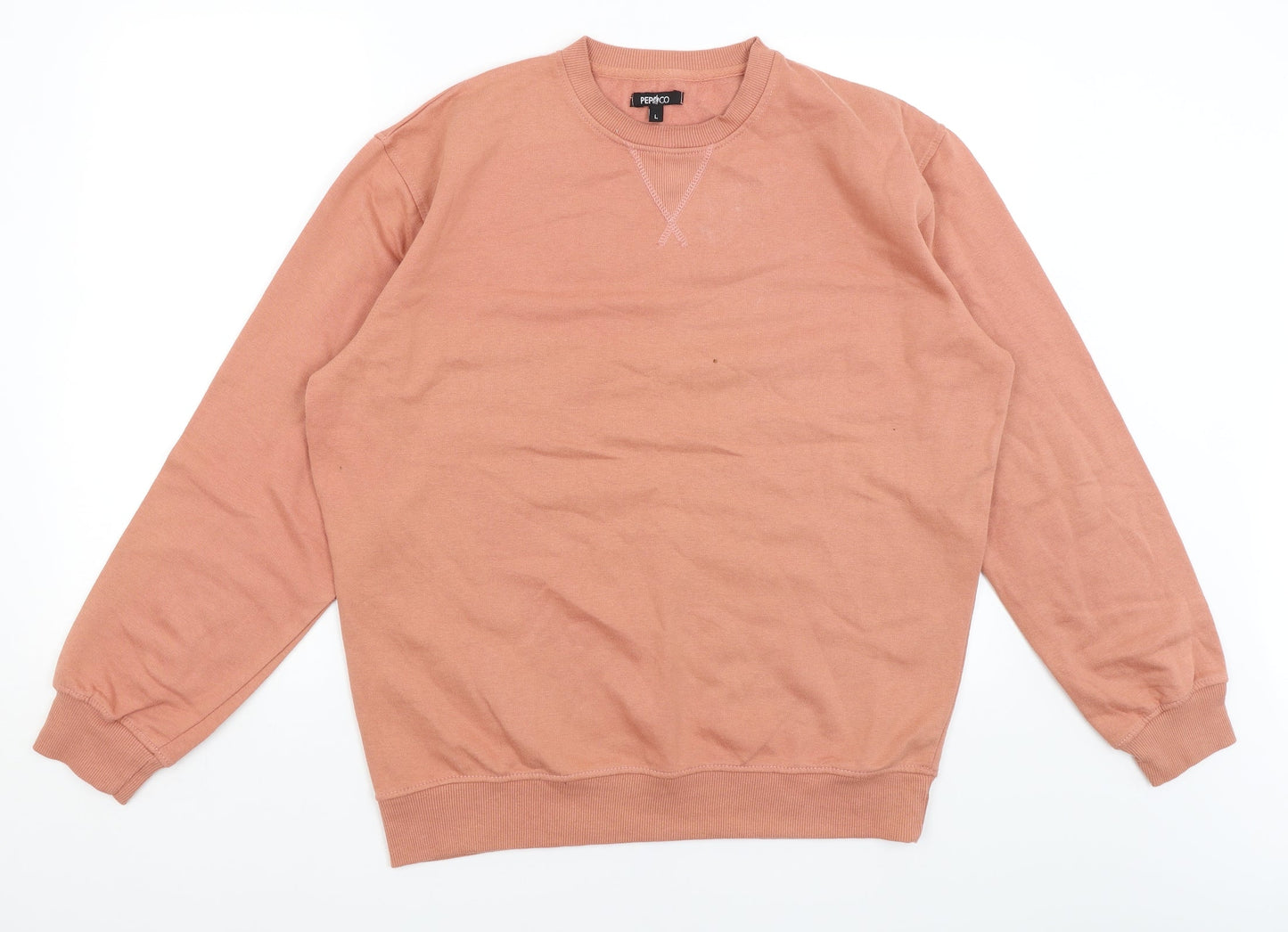 Pep & Co Mens Pink   Pullover Jumper Size L