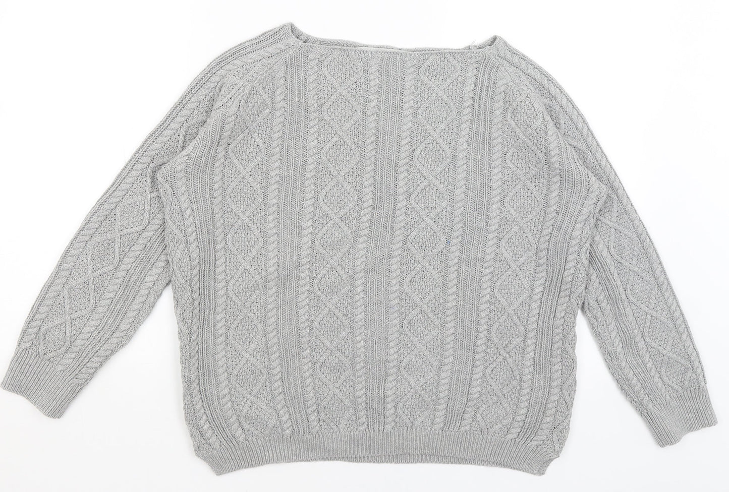Womens UK Size M Tru Grey Pullover Jumper