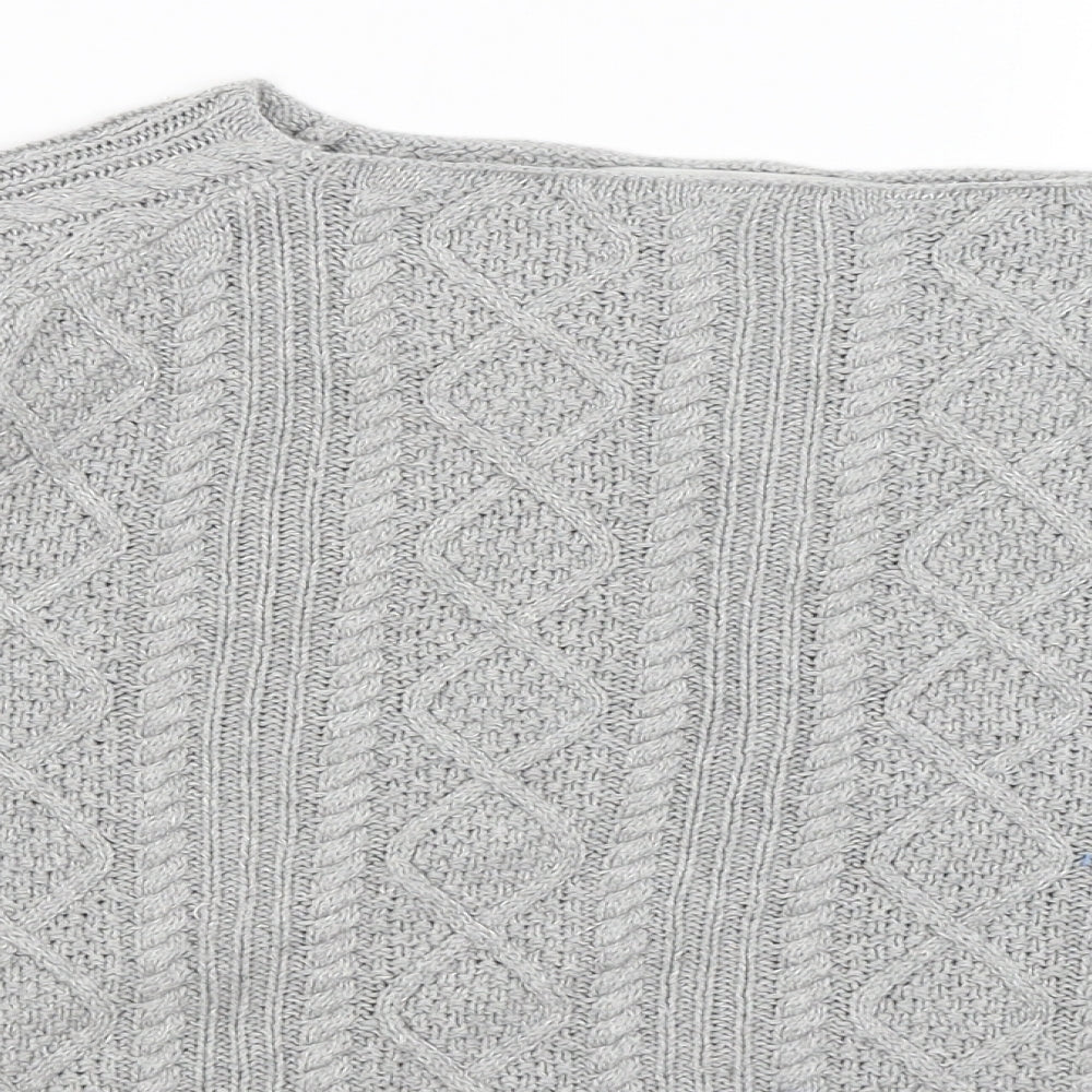 Womens UK Size M Tru Grey Pullover Jumper