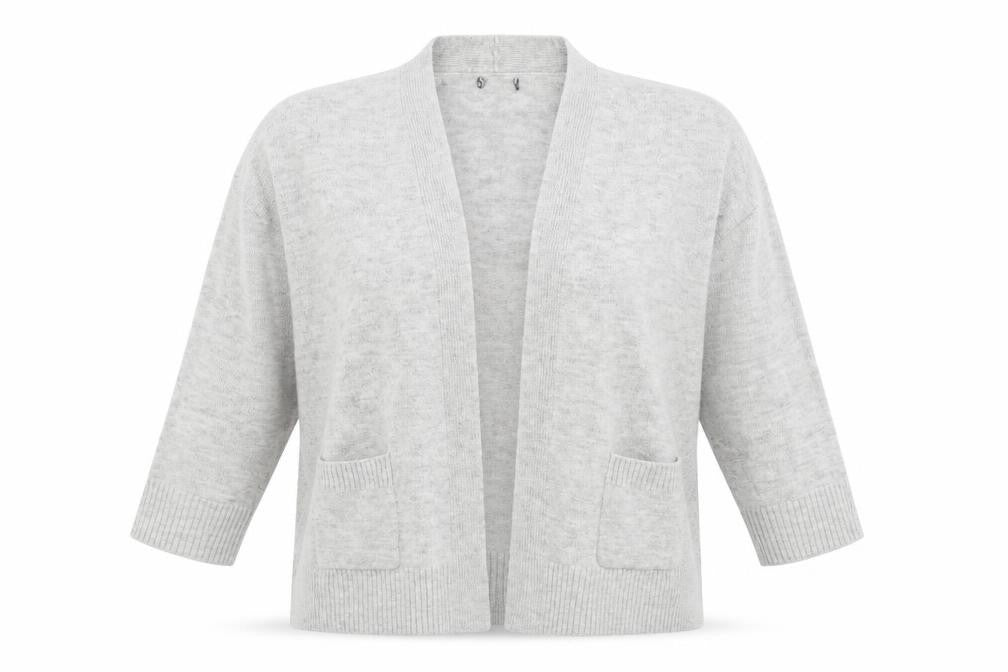 Front view of Primark women’s grey shrug jumper, size XL