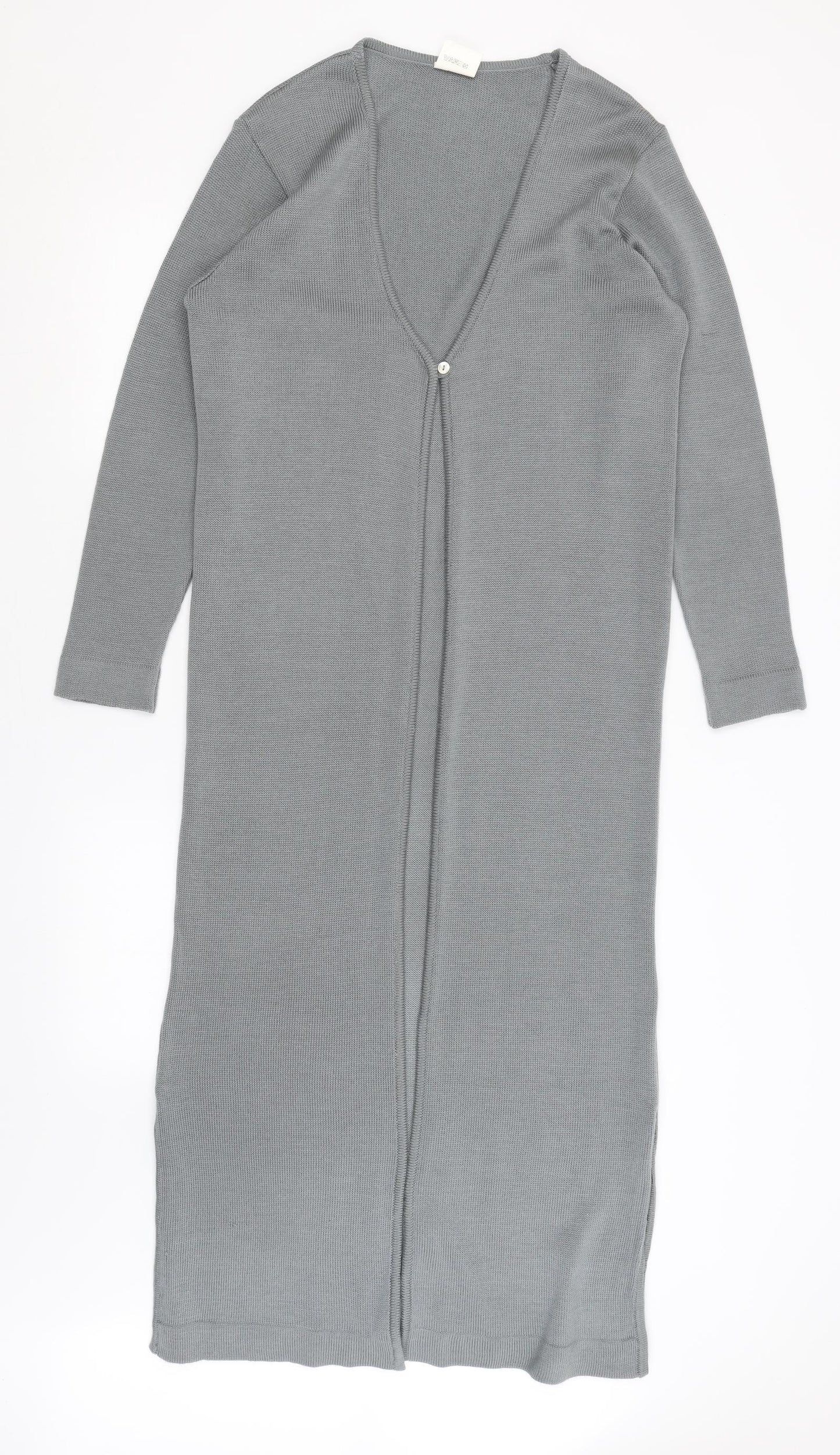 Womens UK Size 12 Preworn Grey Cardigan Jumper