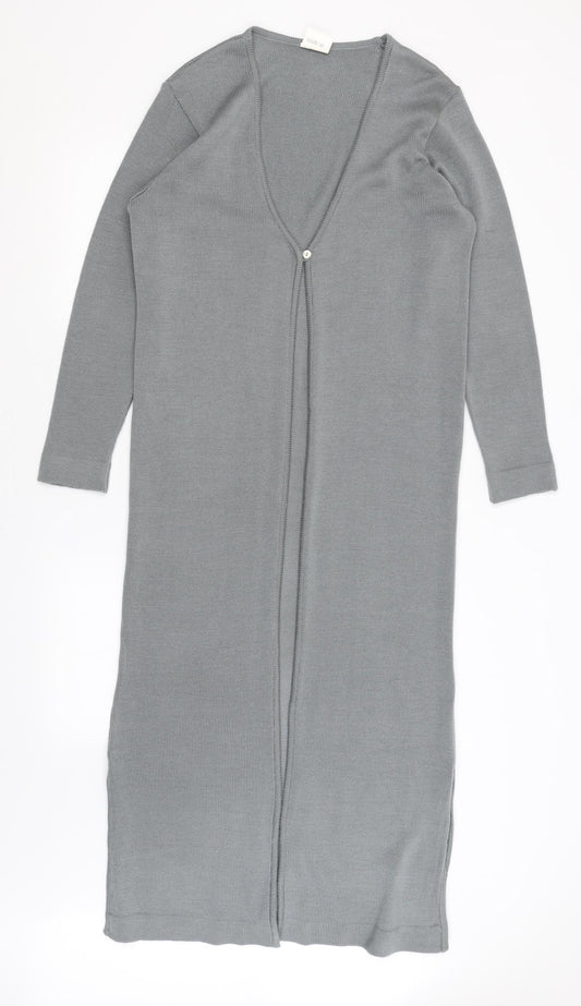 Womens UK Size 12 Preworn Grey Cardigan Jumper