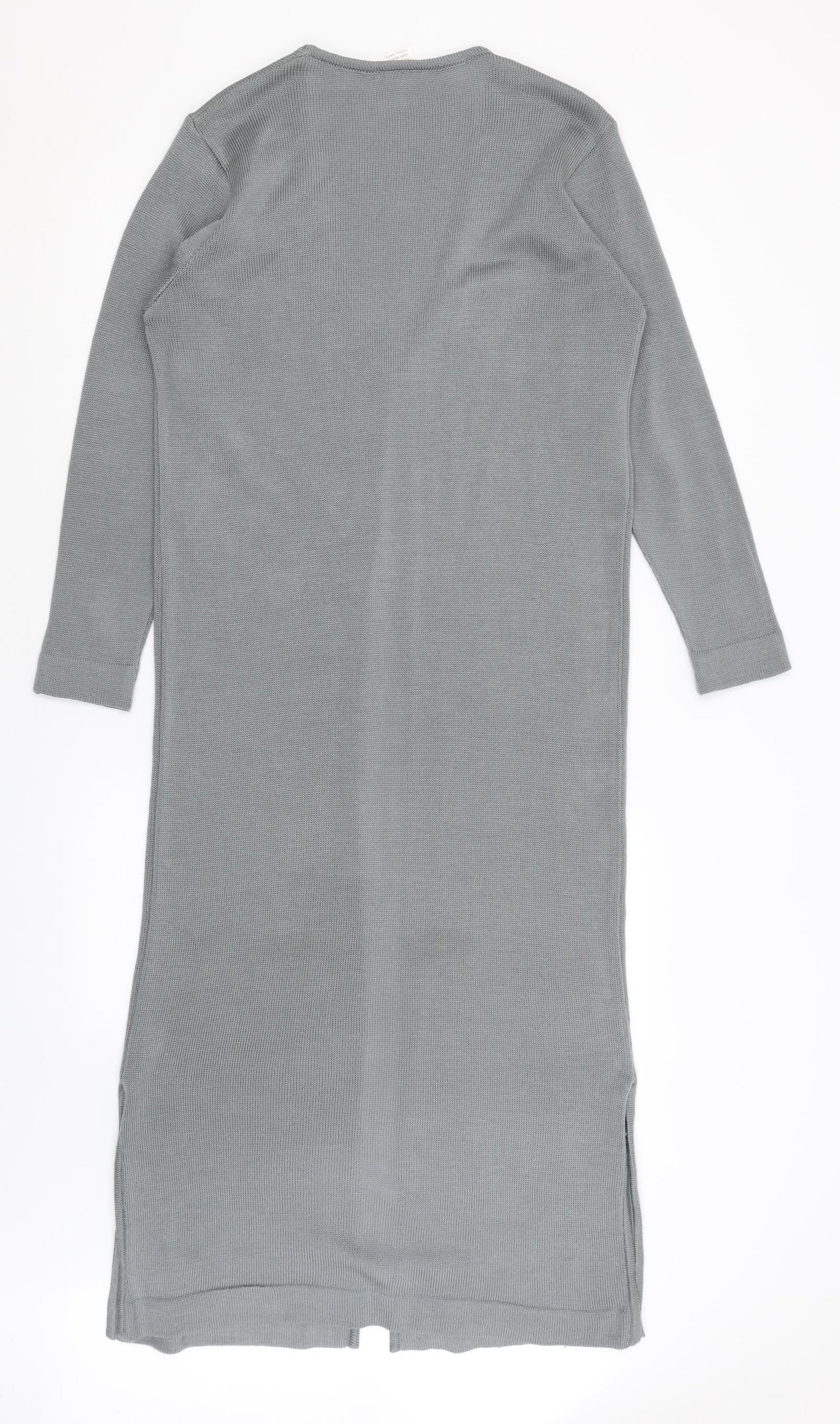 Womens UK Size 12 Preworn Grey Cardigan Jumper