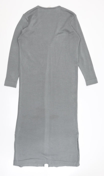 Womens UK Size 12 Preworn Grey Cardigan Jumper