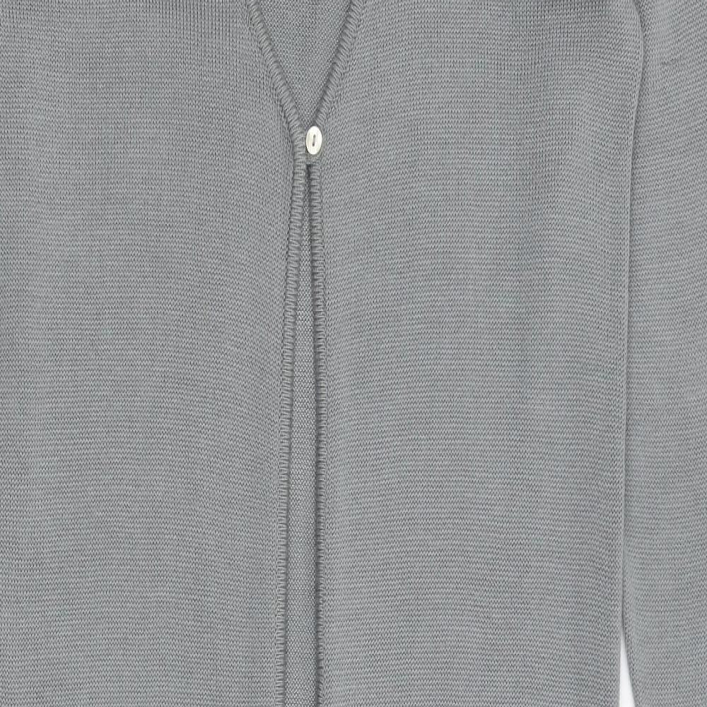 Womens UK Size 12 Preworn Grey Cardigan Jumper