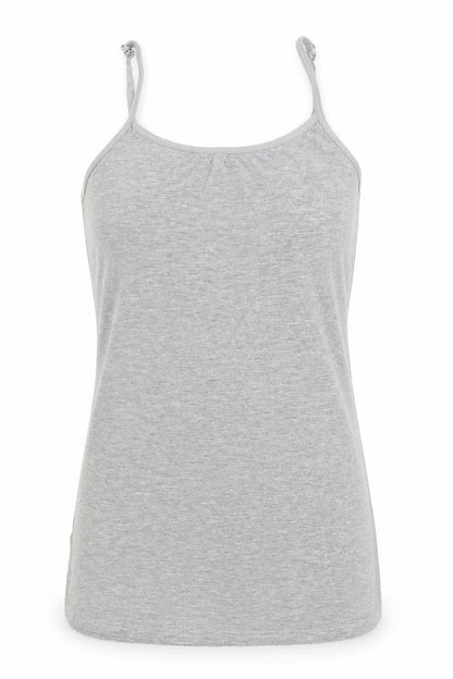 Womens UK Size M Preworn Grey Basic Tank