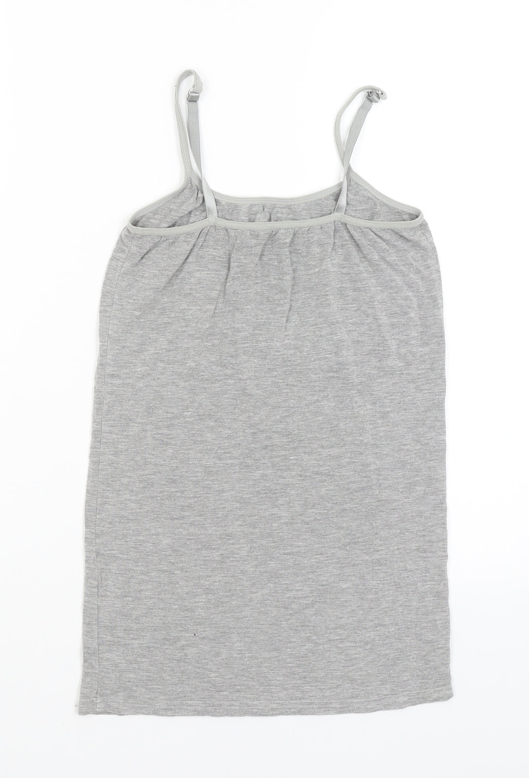 Womens UK Size M Preworn Grey Basic Tank