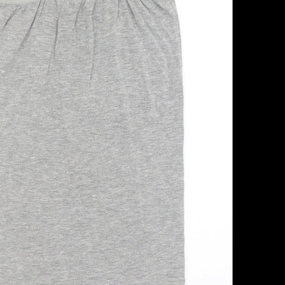 Womens UK Size M Preworn Grey Basic Tank