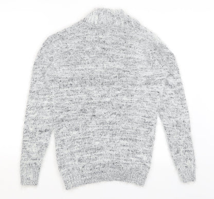 Womens UK Size M Preworn Grey Shrug Jumper