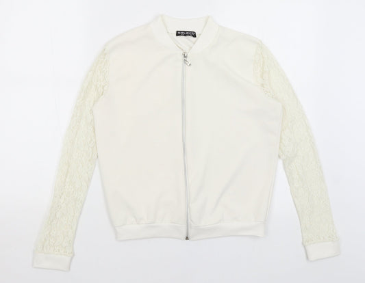 Select Womens White   Full Zip Jumper Size 6