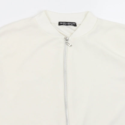 Select Womens White   Full Zip Jumper Size 6
