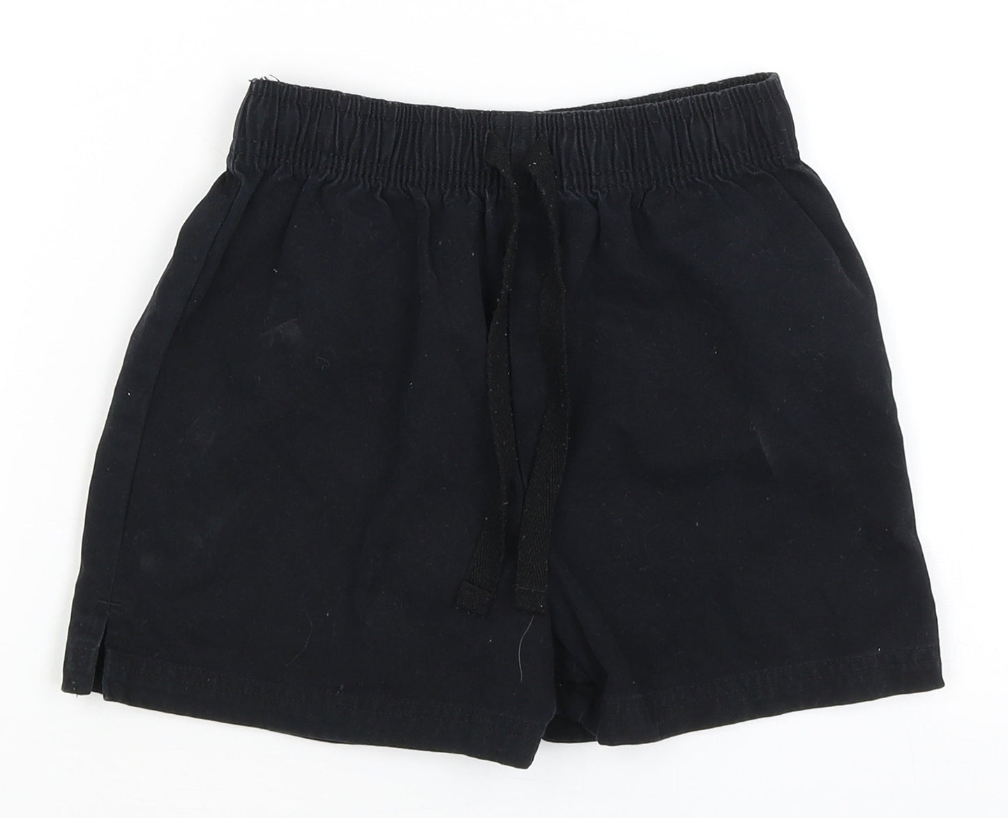 M&S Boys Black   Bermuda Shorts Size 6-7 Years