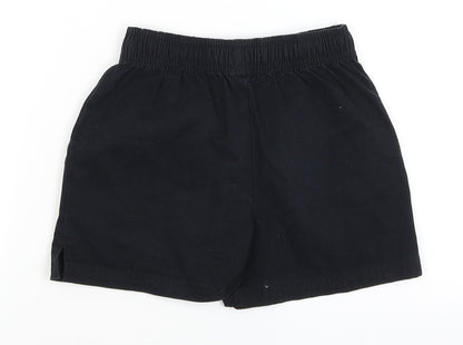 M&S Boys Black   Bermuda Shorts Size 6-7 Years