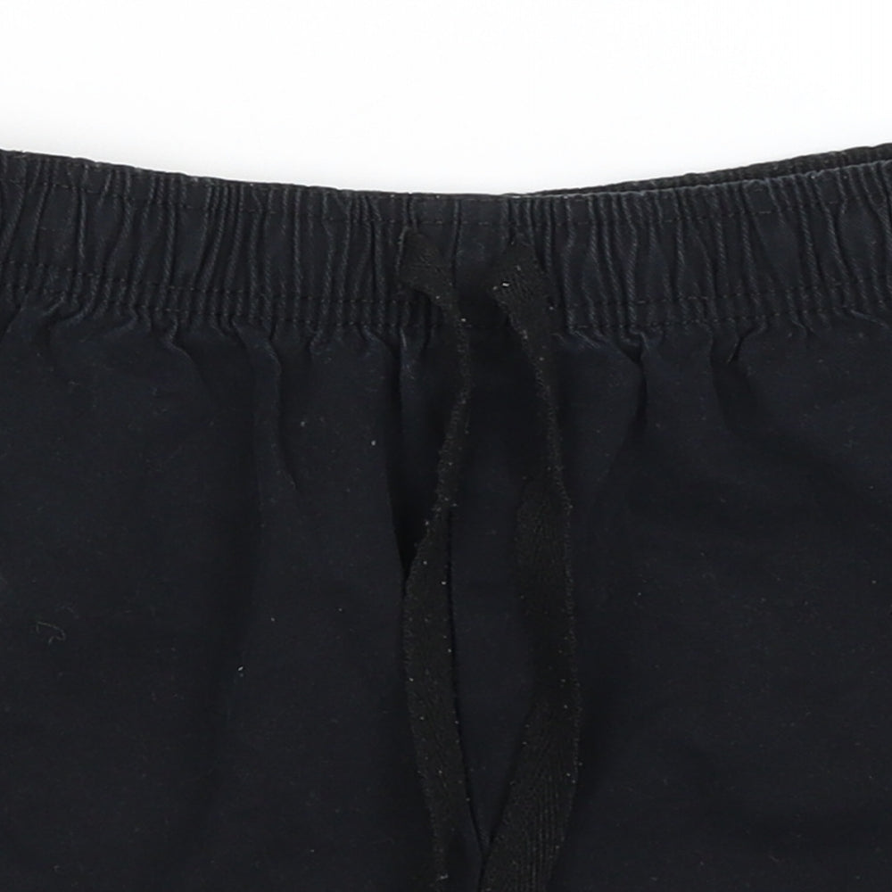 M&S Boys Black   Bermuda Shorts Size 6-7 Years