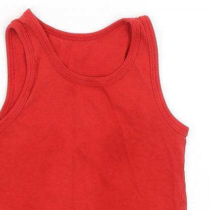 George Boys Red   Basic Tank Size 3-4 Years