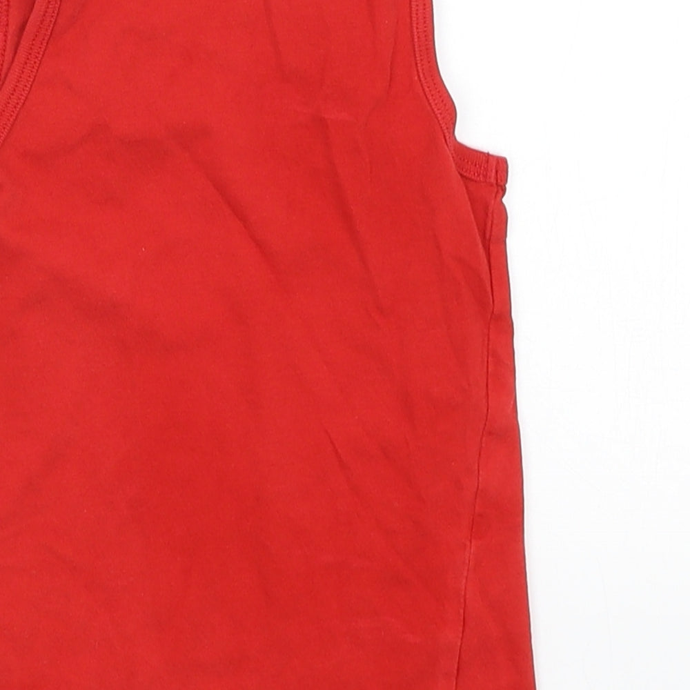George Boys Red   Basic Tank Size 3-4 Years