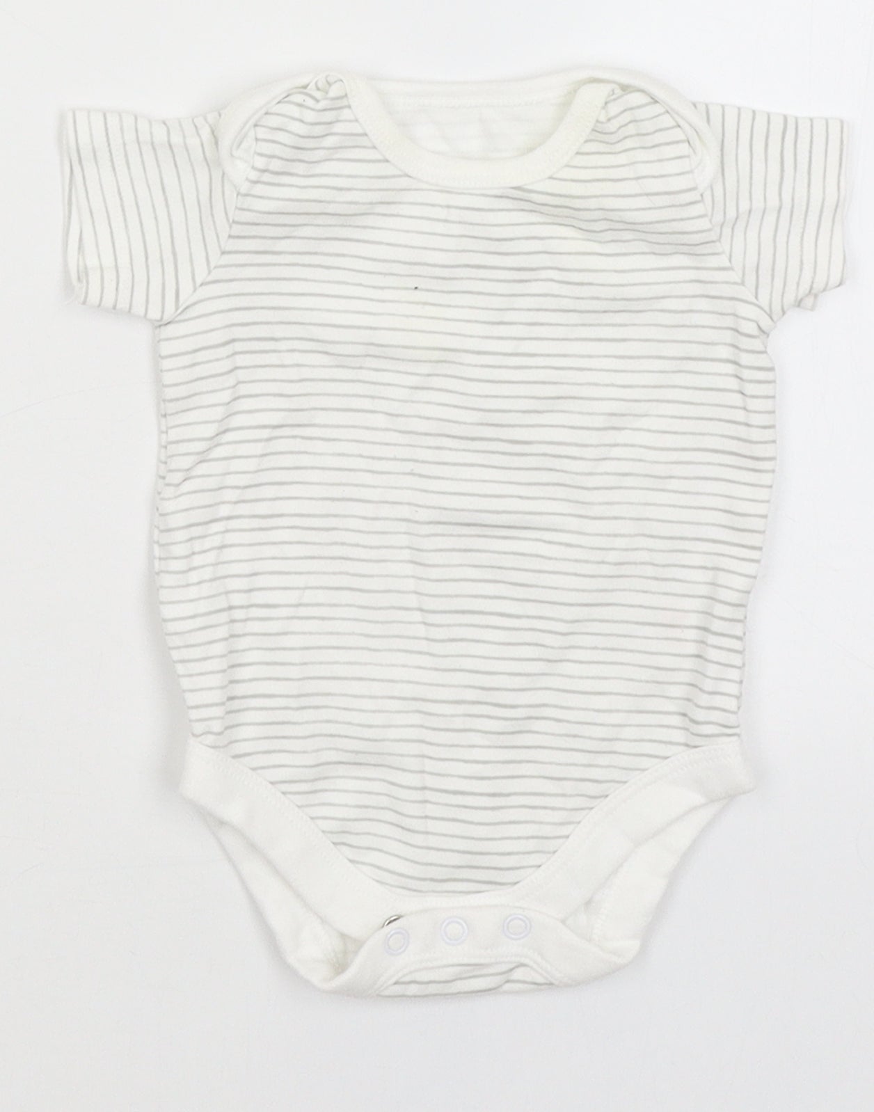 TU Baby White Striped  Romper One-Piece Size 0-3 Months